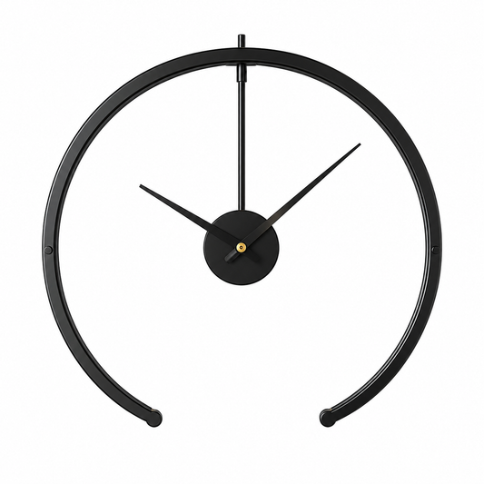 NeonDeco Horloge Murale Design Rond Ouvert 50 cm