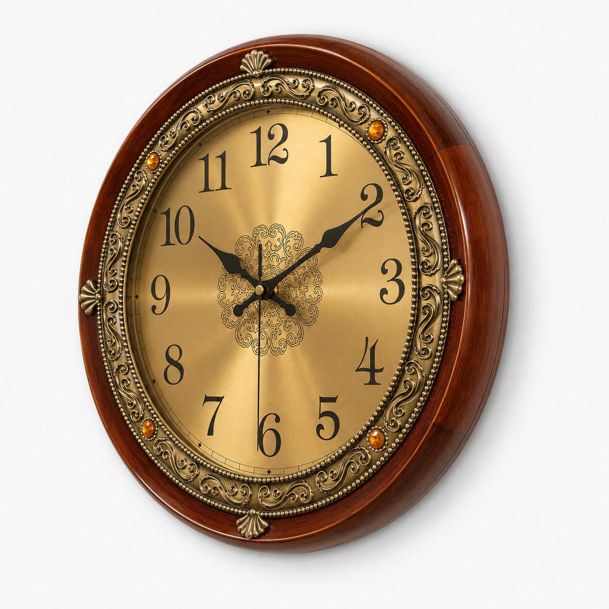 NeonDeco Grande Horloge Murale Vintage 42CM